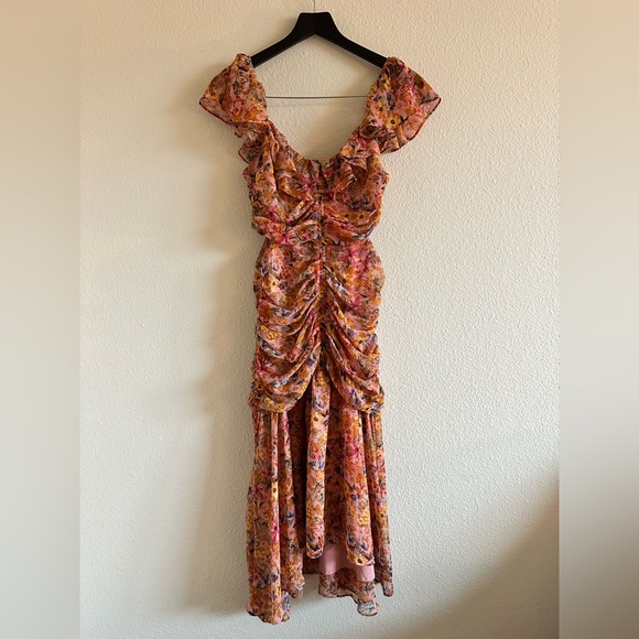 ASTR the Label Devereaux Dress in Pink Multi Floral Size Small - Picture 2 of 7